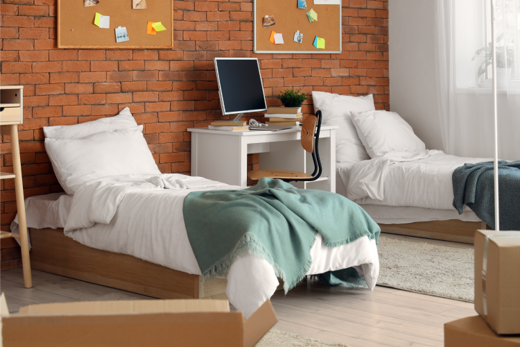 college dorm room