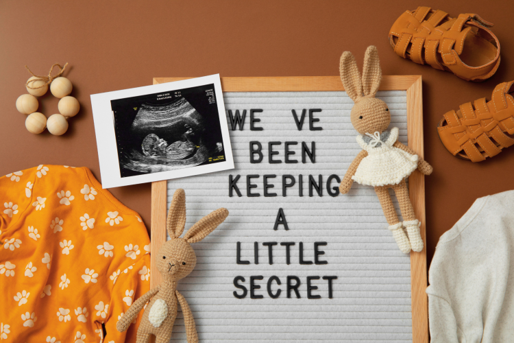 Pregnancy announcement caption for social media