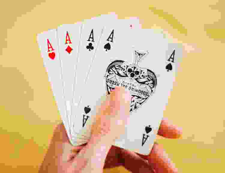 holding four aces during a card game