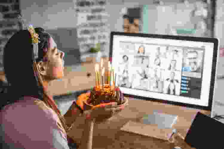 singing happy birthday over video call