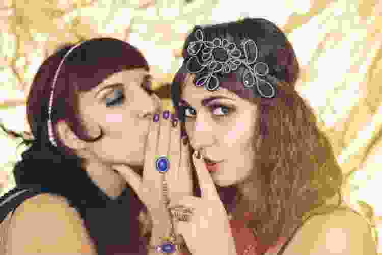 two women in 1920s flapper attire