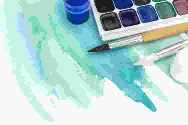 gradient watercolor painting idea