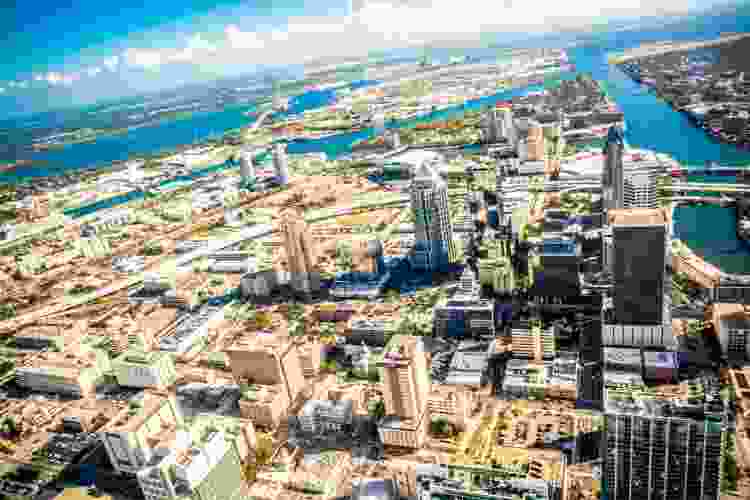 aerial view of the city of Tampa, Florida