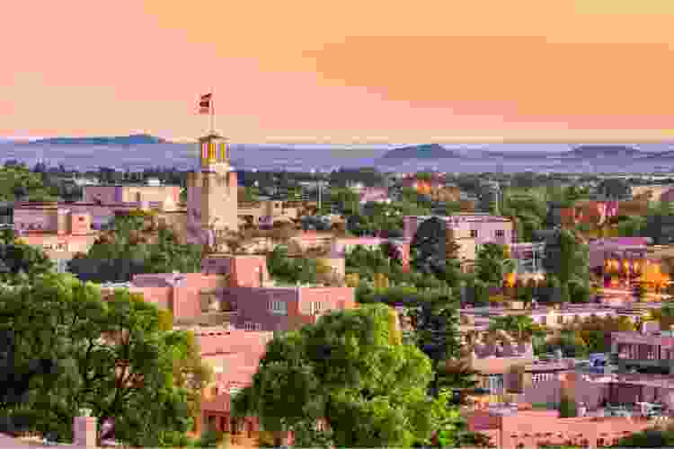 Albuquerque, Santa Fe at dusk