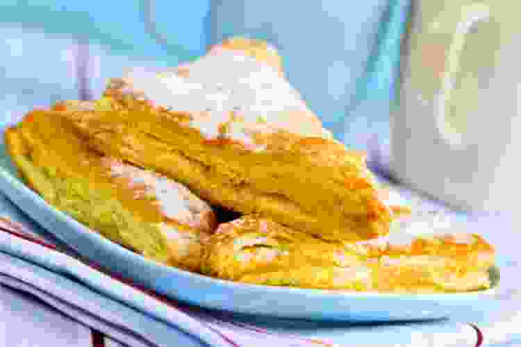 apple turnovers on plate