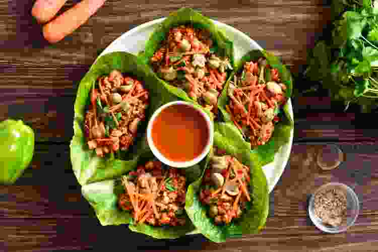 Try making these Asian lettuce wraps for your next crockpot meal. 