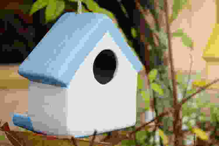 ceramic birdhouse pottery gift idea