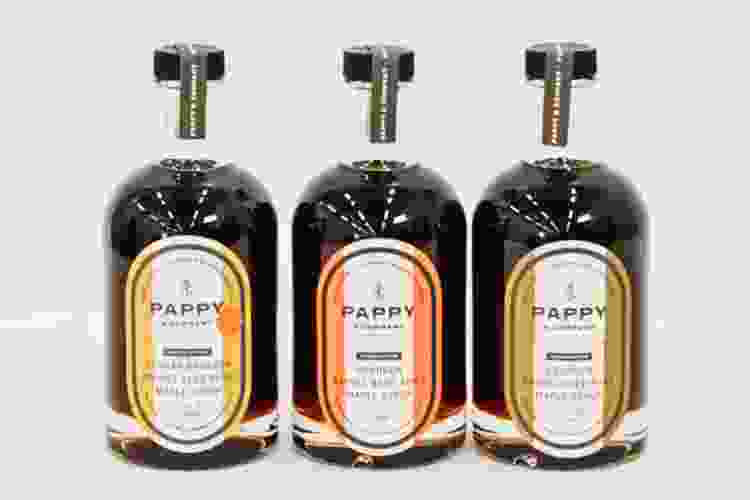 Pappy Van Winkle bourbon maple syrup collection