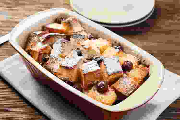 Cranberry Bread Pudding Christmas Dessert