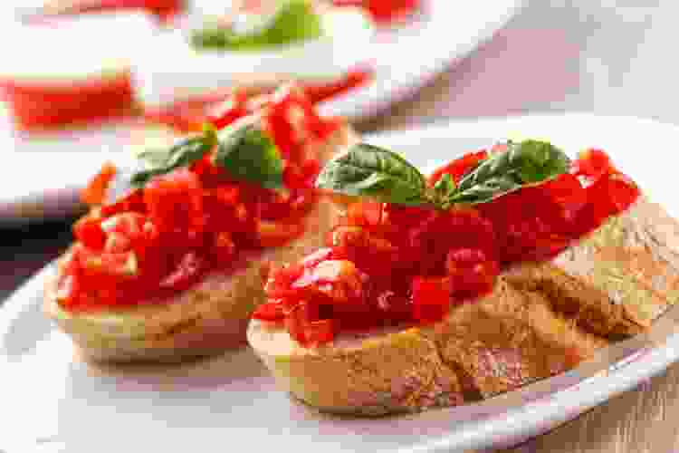 bruschetta Christmas party food