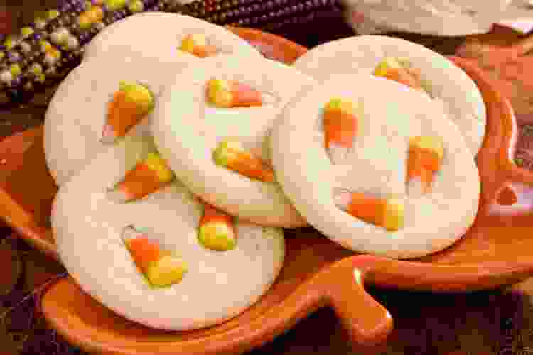 Candy Corn Sugar Cookies