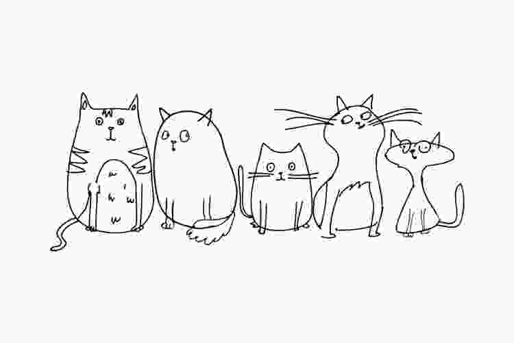 Cats doodle