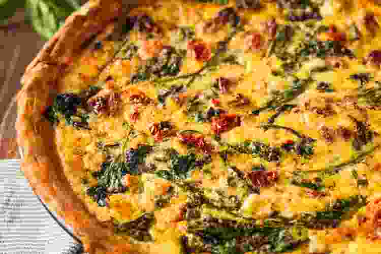 Cheesy, Vegetarian Quiche