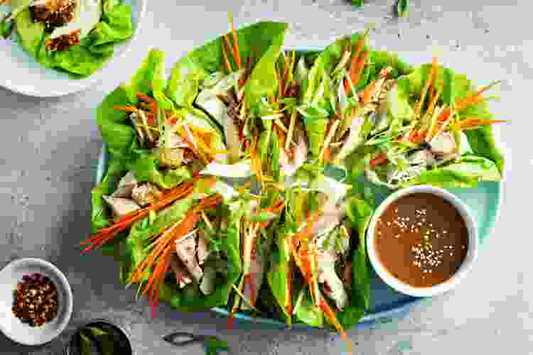 Chicken Salad Lettuce Wraps