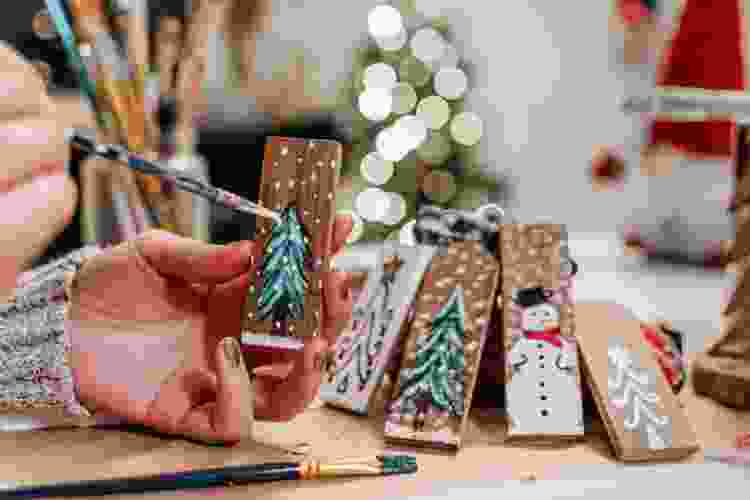 paint and sip holiday party idea