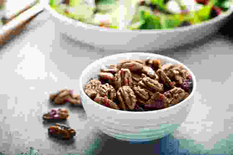 Cinnamon and Sugar Roasted Pecans