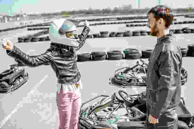 go karting date idea in Birmingham