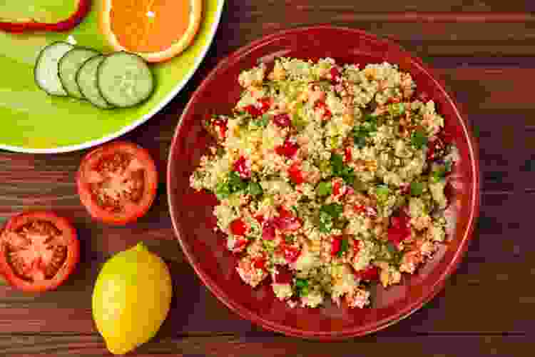 Couscous Salad Friendsgiving Food Idea