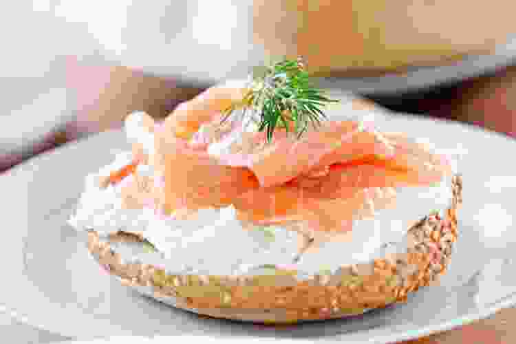 Cream Cheese and Lox Bagel