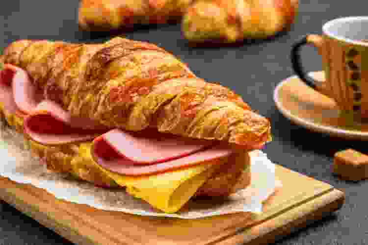 Croissants with Ham and Cheese