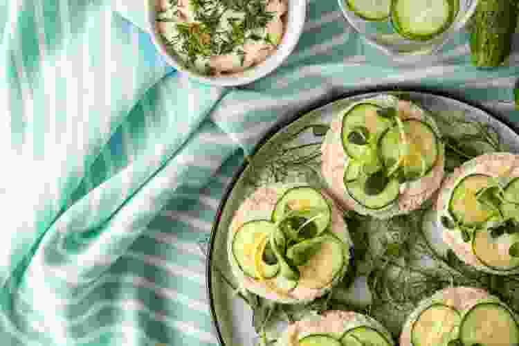 mini cucumber sandwiches garden party menu