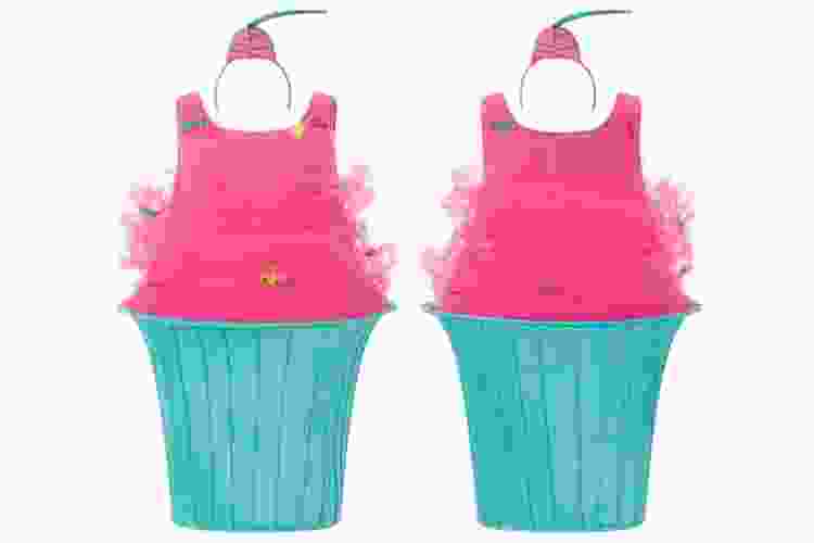 pink and blue cupcake costume