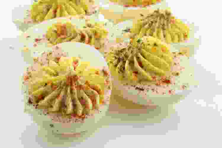 deviled eggs disco party menu ideas