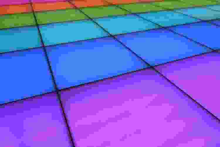 rainbow disco dance floor