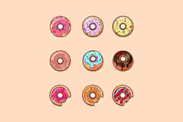 Donuts doodles