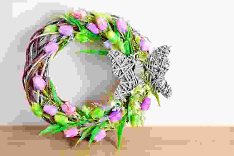 wreath making Easter party idea