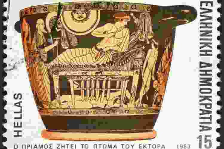 Stamp with Greek Pottery