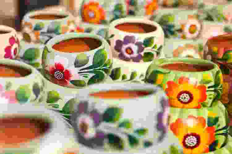 sweet flowers flower pot painting idea