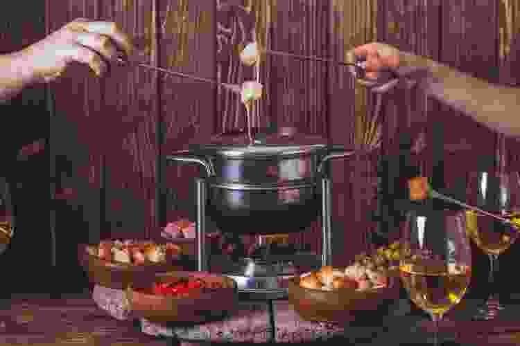 fondue disco theme party idea