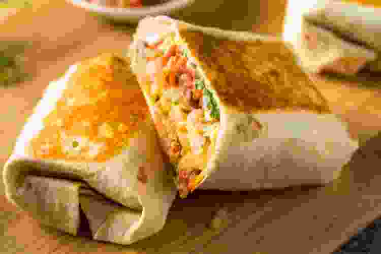 For a hot on-the-go food ideas, try making fried burritos.