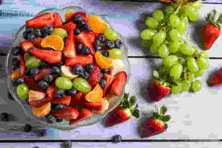 colorful bowl of fruit salad