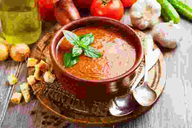 gazpacho lunch idea for adults