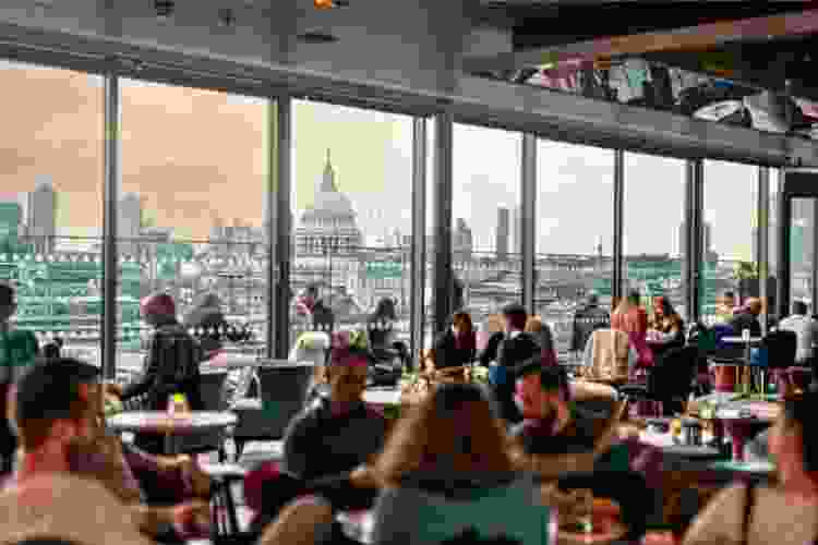 Great view of the city at Sea Containers in London