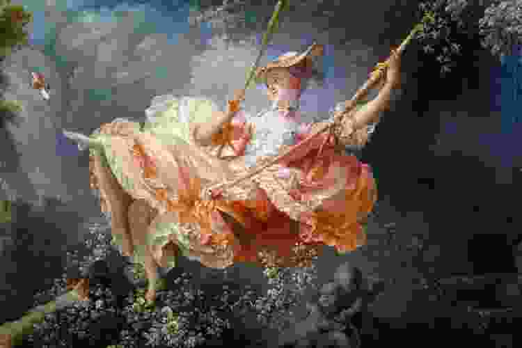 Famous Painting The Swing by Jean Honore Fragonard