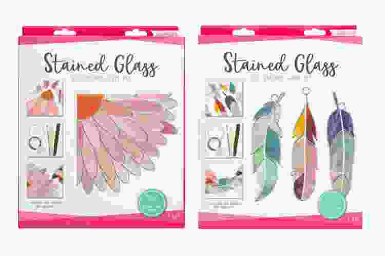 stained glass art painted kit