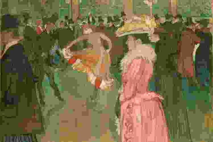 At the Moulin Rouge: The Dance by Henri de Toulouse Lautrec Famous Painting