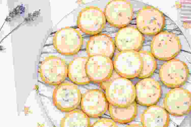 lavender-lemon shortbread cookies