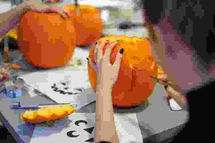 art classes pumpkin carving idea