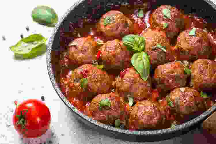 meatballs light dinner idea