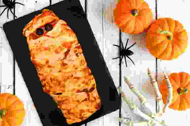 mummy calzone Halloween food ideas