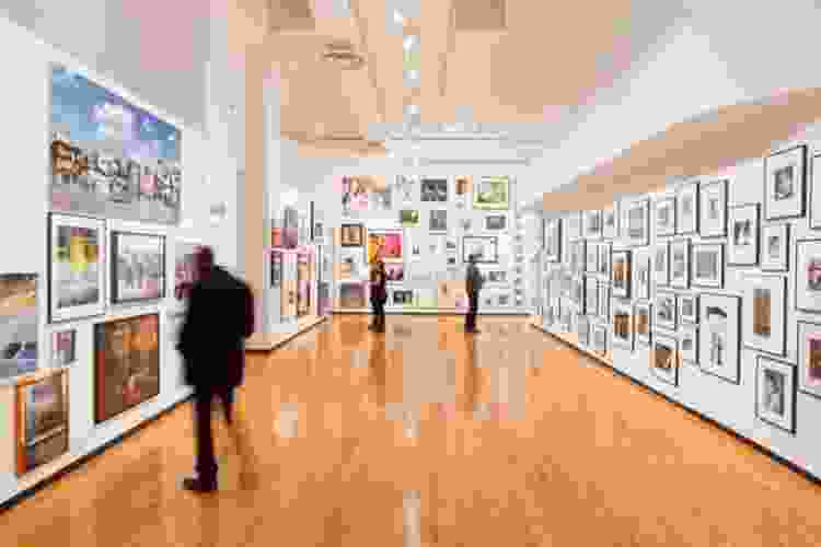 visitors viewing art at the Museum of Contemporary Photography