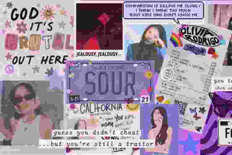 Olivia Rodrigo music collage