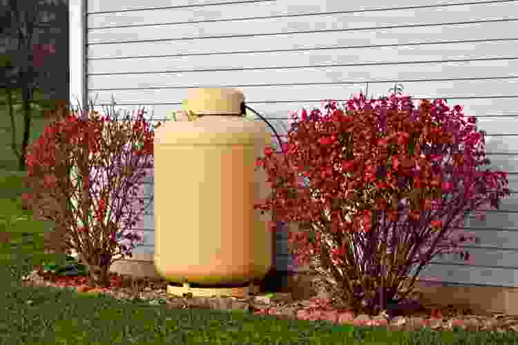 Outdoors for a propane kiln