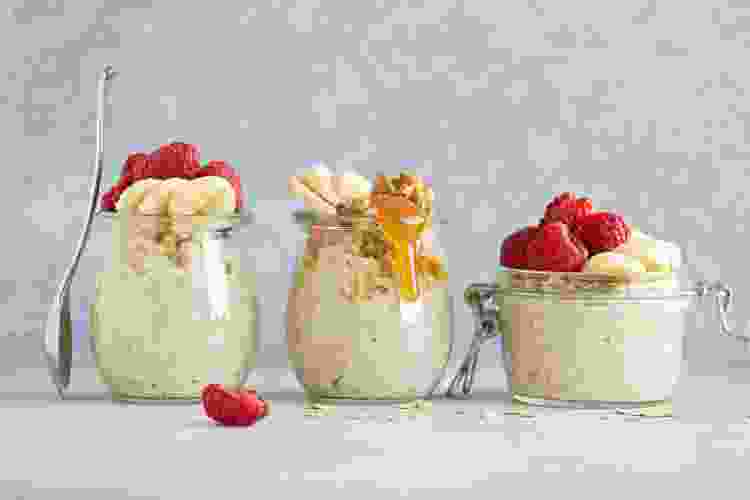 Overnight oats thanksgiving breakfast idea