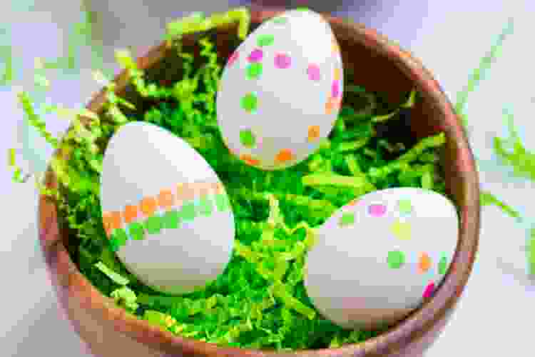 polka dot Easter craft idea