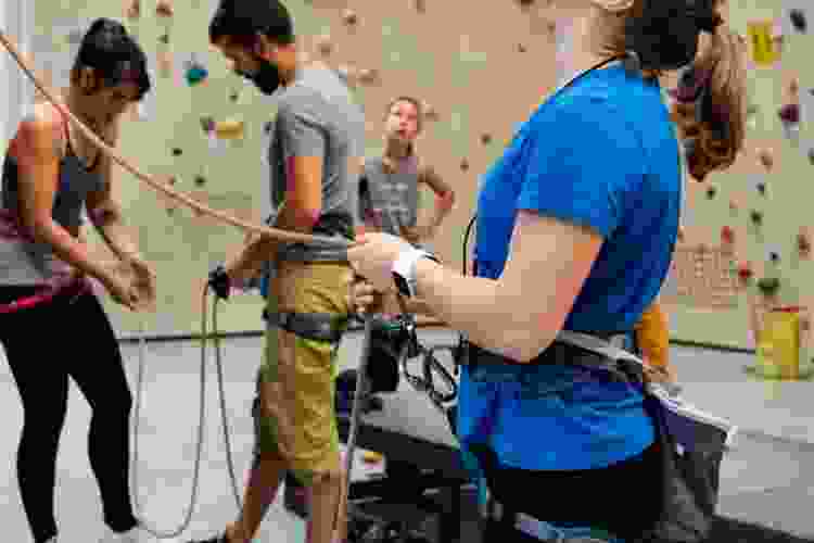 rock climbing team building activity in Sacramento